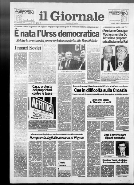 Il giornale : quotidiano del mattino